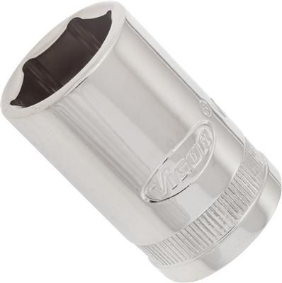 Cap cheie tubulara VIGOR V2563N, profil hexagonal, deschidere cheie 17 mm, antrenor patrat 1/2 inch, lungime 38 mm