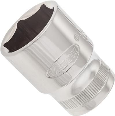 Cap cheie tubulara VIGOR V2567N, profil hexagonal, deschidere cheie 21 mm, antrenor patrat 1/2 inch, lungime 38 mm