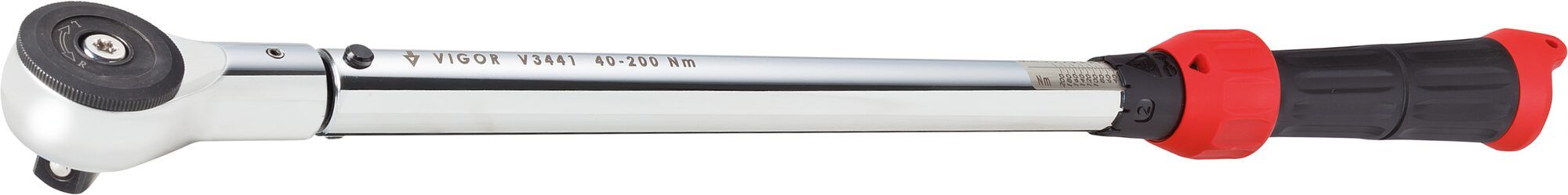 Cheie dinamometrica VIGOR V3441, domeniu de strangere 40-200 Nm, prindere patrat 1/2 inch, lungime 540 mm,