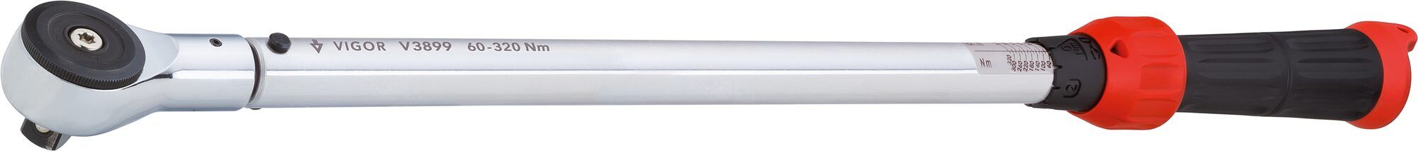 Cheie dinamometrica VIGOR V3899, domeniu de strangere 60-320 Nm, prindere patrat 1/2 inch, lungime 610 mm