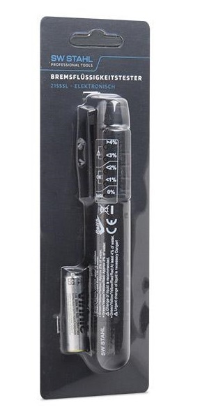 Tester electronic pentru lichid frana SW-Stahl SW21555L, indicator LED, pentru lichide DOT3 si DOT 4