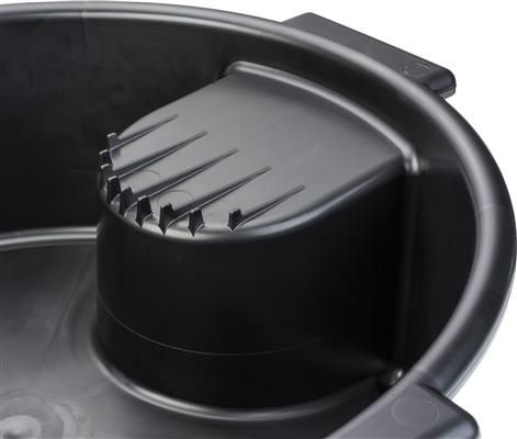 Tava de colectare ulei uzat HAZET HZ197N-1, capacitate 6 litri, 400 x 390 x 120 mm, din plastic, negru