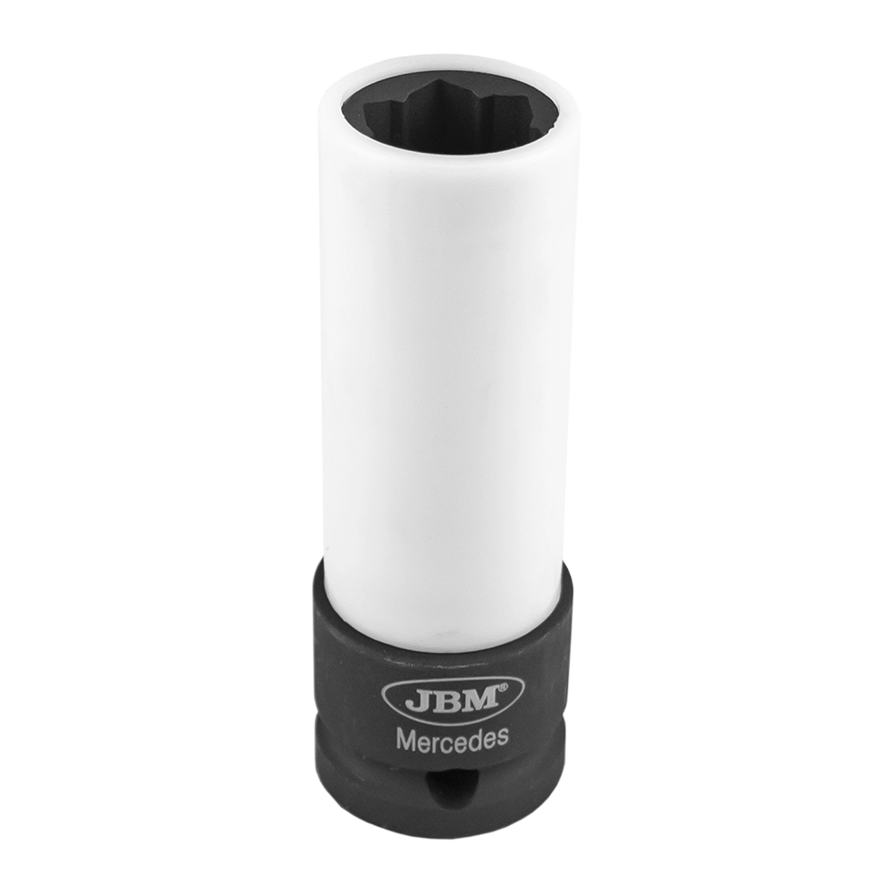Cheie tubulara de impact JBM 14173, acoperire plastic, antrenor patrat 1/2 inch, deschidere 17 mm, lungime 85 mm, pentru Mercedes-Benz