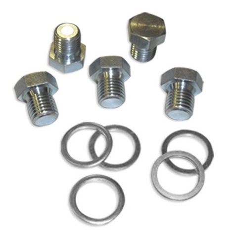 Set 5 suruburi pentru baia de ulei JBM 51400, M15 x 1.5, cu saibe metalice