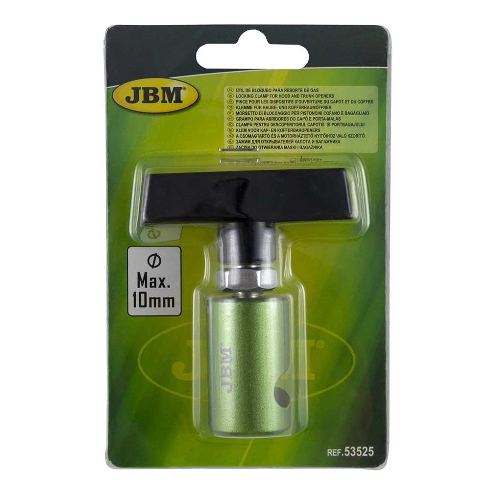 Dispozitiv pentru blocare cursa amortizor capota si portbagaj JBM 53525, corp metalic, maner plastic
