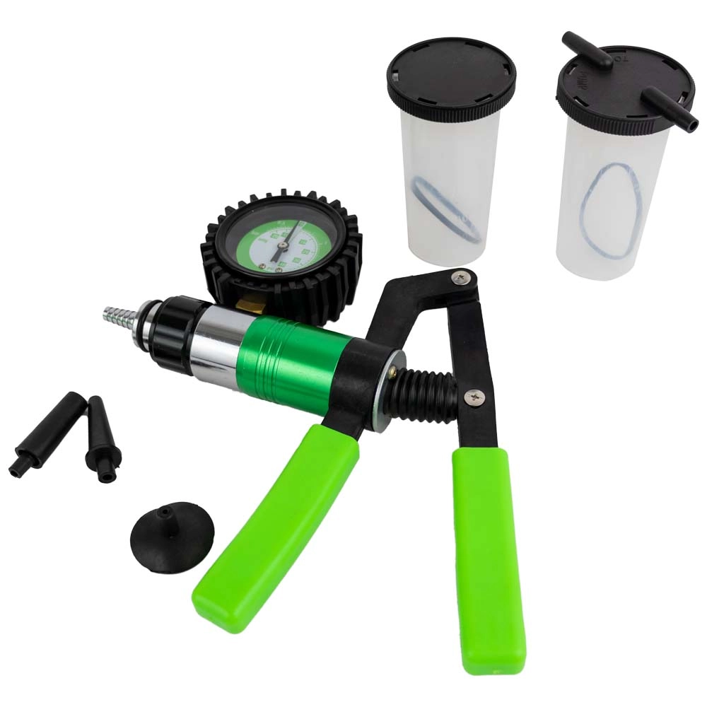 Kit pompa de vacuum JBM 54016, presiune maxima 3 bar, presiune minima -0,75 bar, cu duze, dopuri, garnituri, instrumente de masura