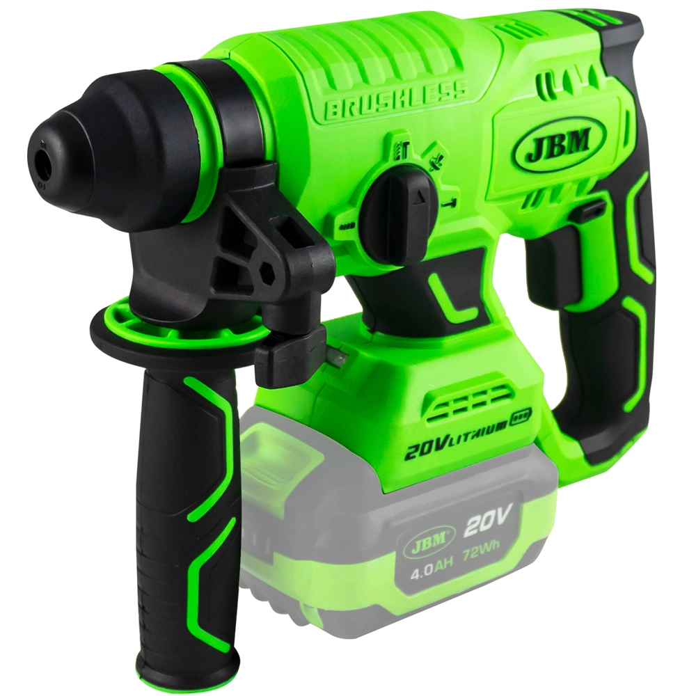 Ciocan rotopercutor JBM 60023, motor fara perii, turatie 1350 rpm, 4750 bpm, energie impact 2.2 J, prindere SDS, fara acumulator