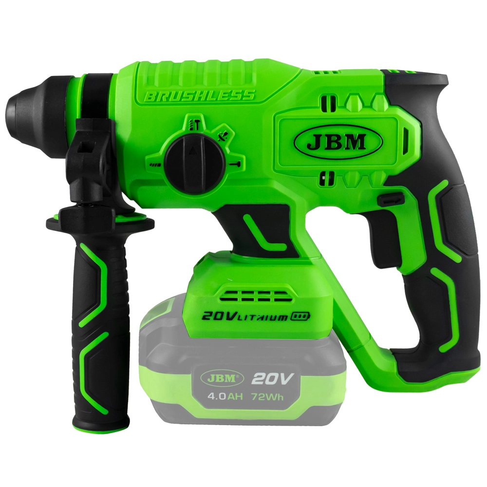 Ciocan rotopercutor JBM 60023, motor fara perii, turatie 1350 rpm, 4750 bpm, energie impact 2.2 J, prindere SDS, fara acumulator