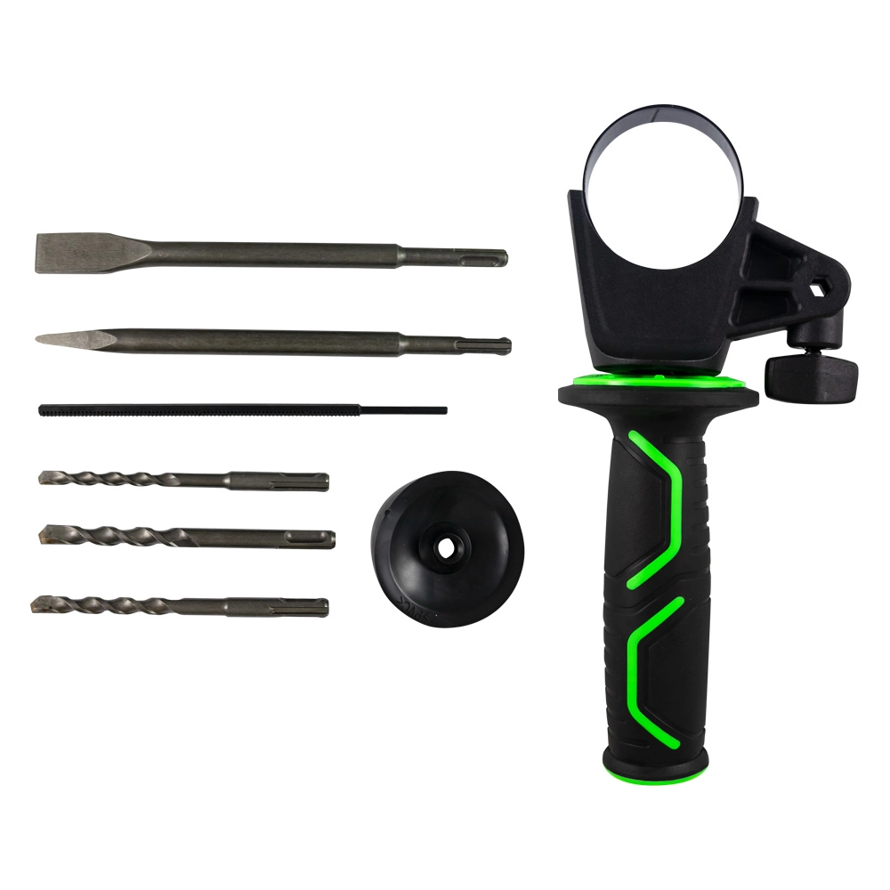 Ciocan rotopercutor JBM 60023, motor fara perii, turatie 1350 rpm, 4750 bpm, energie impact 2.2 J, prindere SDS, fara acumulator