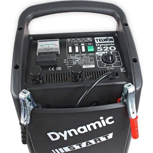 Redresor baterii si robot de pornire TELWIN DYNAMIC 520 START TW829383, incarcare 12/24V, capacitate baterii Pb/START/STOP 20-1000Ah, incarcare rapida