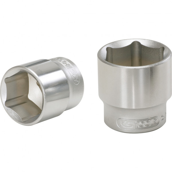 Cap cheie tubulara KS TOOLS KS917.14055, profil hexagonal, antrenor patrat 1/4 inch, deschidere 5.5 mm, lungime 25 mm, otel crom-vanadiu