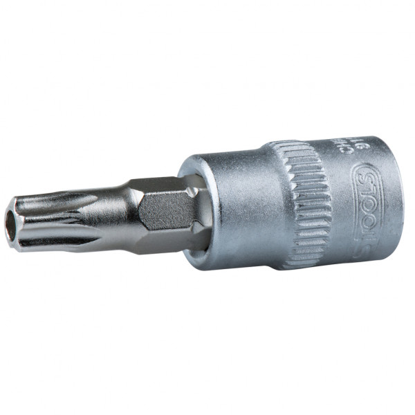 Cap cheie tubulara KS TOOLS 911.1464, antrenor patrat 1/4 inch, profil torx, deschidere cheie TB20, lungime 37 mm, otel crom vanadiu