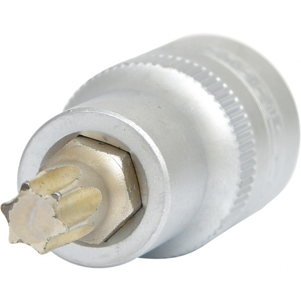 Cap cheie tubulara KS TOOLS 911.1366, profil torx, deschidere cheie T45, antrenor patrat 1/2 inch, lungime 55 mm, otel crom vanadiu