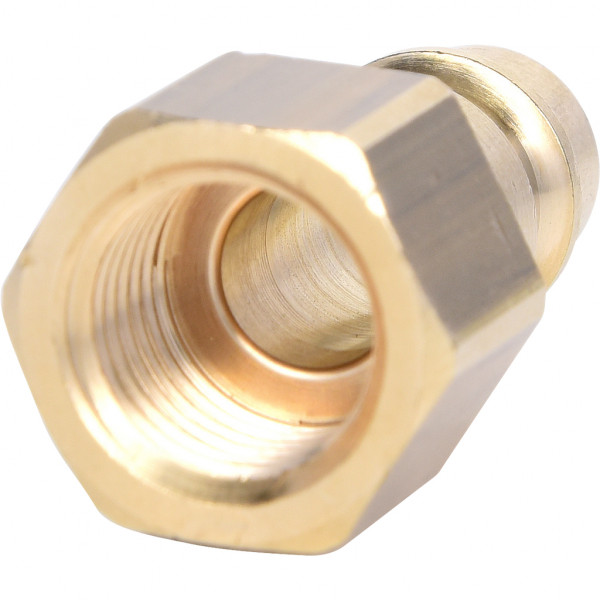 Niplu din alama KS TOOLS KS515.3492, cu filet interior 1/4 inch, lungime 33 mm, marime cheie 17 mm