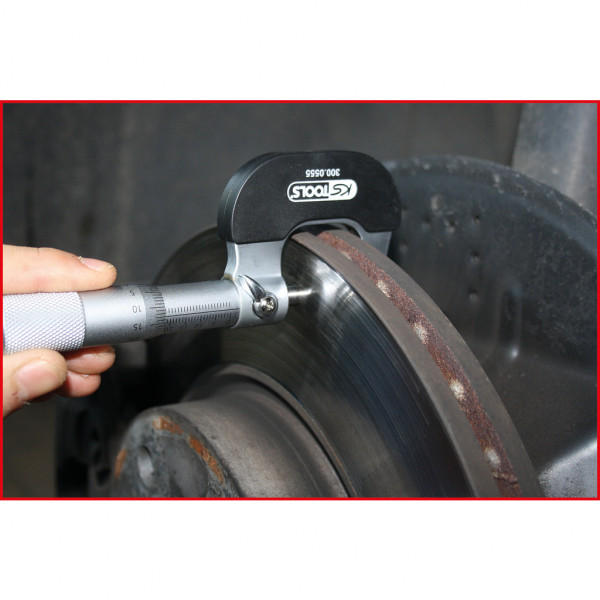 Micrometru KS TOOLS 300.0555, domeniu masurare 0-25 mm, lungime 130 mm, din otel inoxidabil, cutie plastic