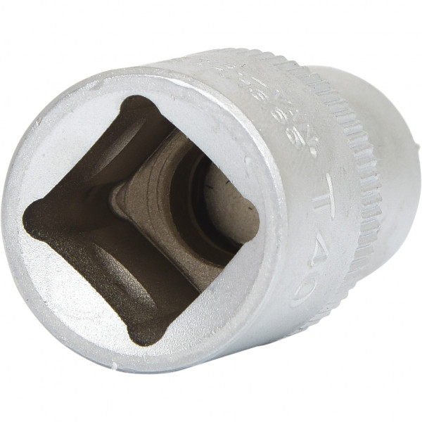 Cap cheie tubulara KS TOOLS 911.1365, antrenor patrat 1/2 inch, profil torx, deschidere cheie T40, lungime 55 mm, otel crom vanadiu