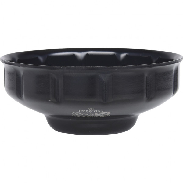 Cheie pentru filtru ulei KS TOOLS 150.9338, antrenor 3/8 inch, deschidere cheie 76 mm, 12 caneluri, otel scule
