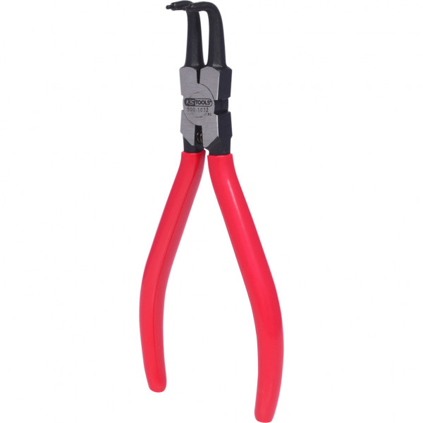 Cleste in unghi pentru inele de siguranta Seeger KS TOOLS 500.1032, lungime 160 mm, otel crom vanadiu