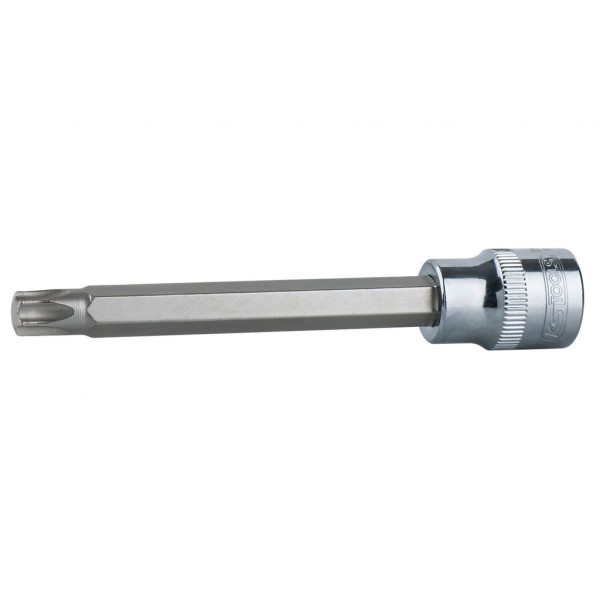 Cap cheie tubulara KS TOOLS 918.1645, antrenor patrat 1/2 inch, profil torx T30, lungime 110 mm, otel crom vanadiu
