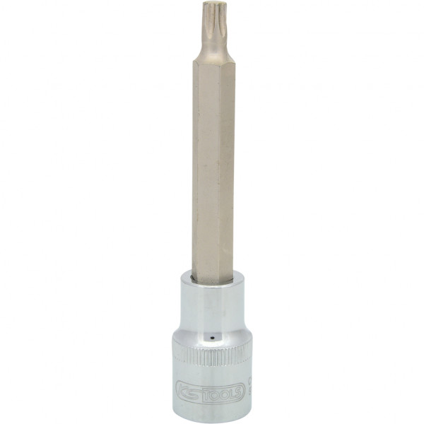 Cap cheie tubulara KS TOOLS 918.1646, antrenor patrat 1/2 inch, profil torx T40, lungime 110 mm, otel crom vanadiu
