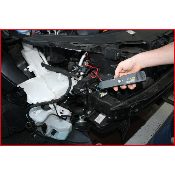 Aparat electric pentru detectare scurt circuit KS TOOLS 150.3075, baterie alcalina 9V inclusa, verificare circuite 12V-24V