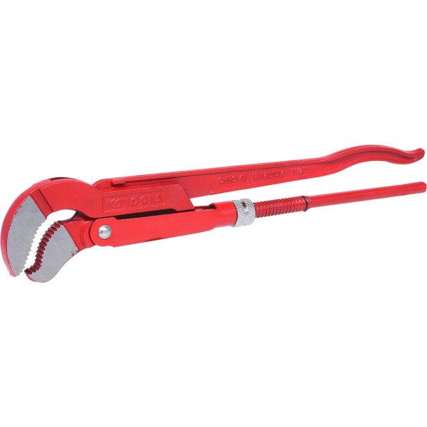 Cleste pentru tevi cotite, unghi 45 grade, KS TOOLS 113.1500, falci S, lungime 425 mm, reglabil, otel crom vanadiu, rosu