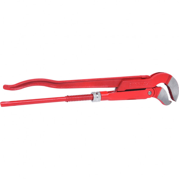 Cleste pentru tevi cotite, unghi 45 grade, KS TOOLS 113.1500, falci S, lungime 425 mm, reglabil, otel crom vanadiu, rosu