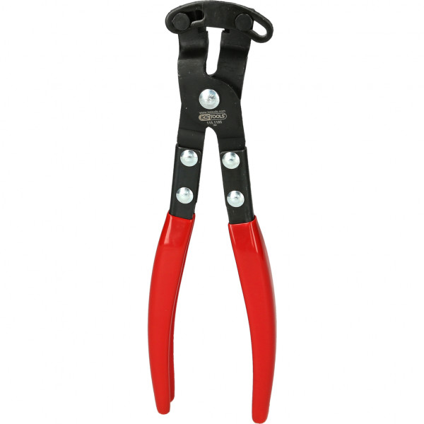 Cleste pentru cleme furtune KS TOOLS 115.1185, lungime 240 mm, maner cauciucat, otel crom vanadiu