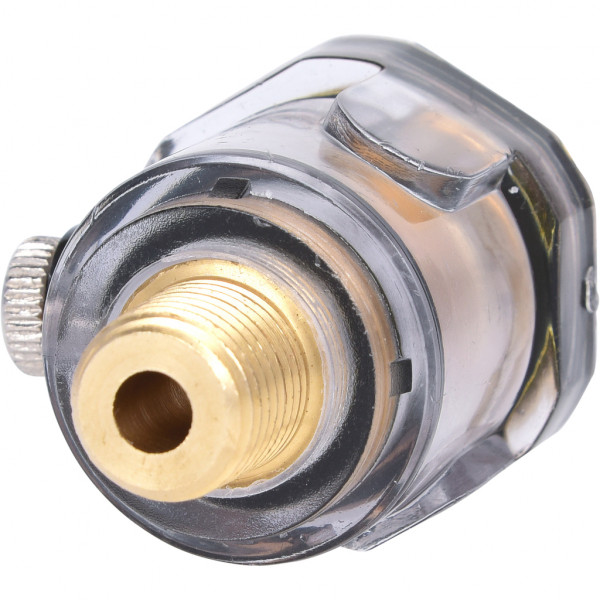 Gresor suplimentar cu aer comprimat KS TOOLS 515.3360, filet interior si exterior 1/4 inch, lungime 54 mm, viziera transparenta