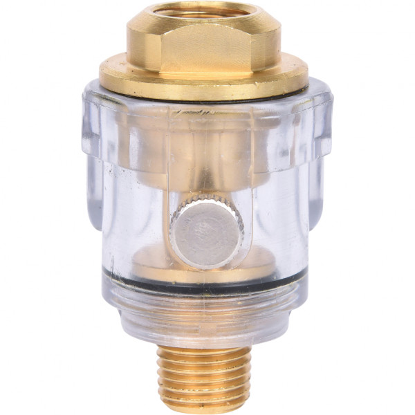 Gresor suplimentar cu aer comprimat KS TOOLS 515.3360, filet interior si exterior 1/4 inch, lungime 54 mm, viziera transparenta