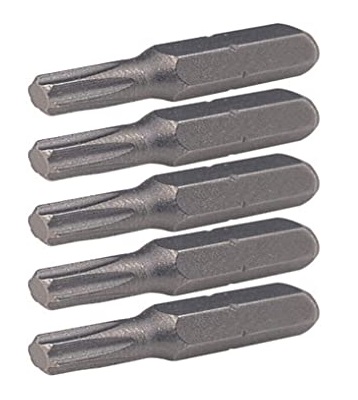 Set 5 biti pentru insurubare KS TOOLS 911.2328, profil torx T30, lungime 25 mm, din otel scule