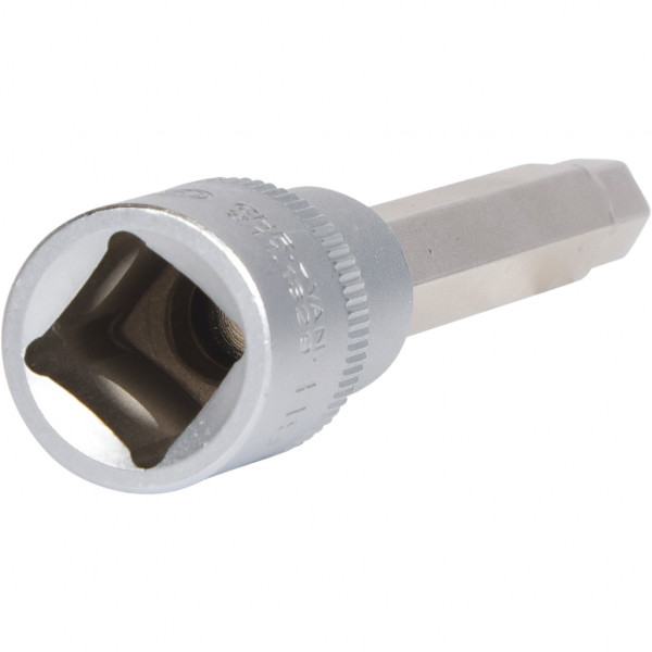 Cap cheie tubulara KS TOOLS 911.1329, antrenor patrat 1/2 inch, profil hexagonal 9 mm, lungime 110 mm, otel crom vanadiu