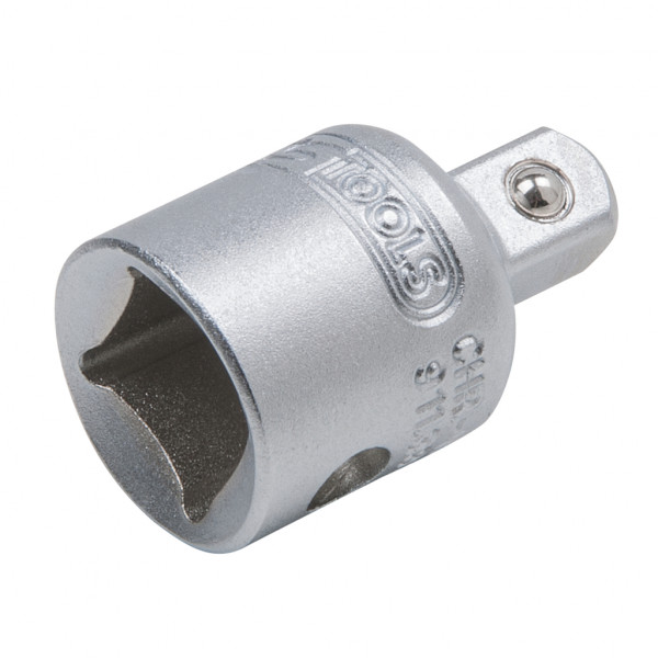 Adaptor reductor chei KS TOOLS 911.3897, antrenor patrat 3/8 inch la 1/4 inch, lungime 30 mm, otel crom vanadiu