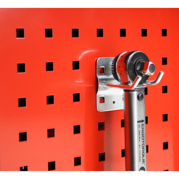 Carucior pentru atelier KS TOOLS RacingLine 826.0007, 7 sertare, capacitate incarcare 30 kg/sertar, culoare negru/rosu, 788 x 976 x 496 mm, fara scule