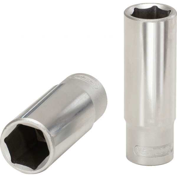 Cap cheie tubulara KS TOOLS 917.1430, antrenor patrat 1/4 inch, deschidere 10 mm, lungime 50 mm, otel crom vanadiu