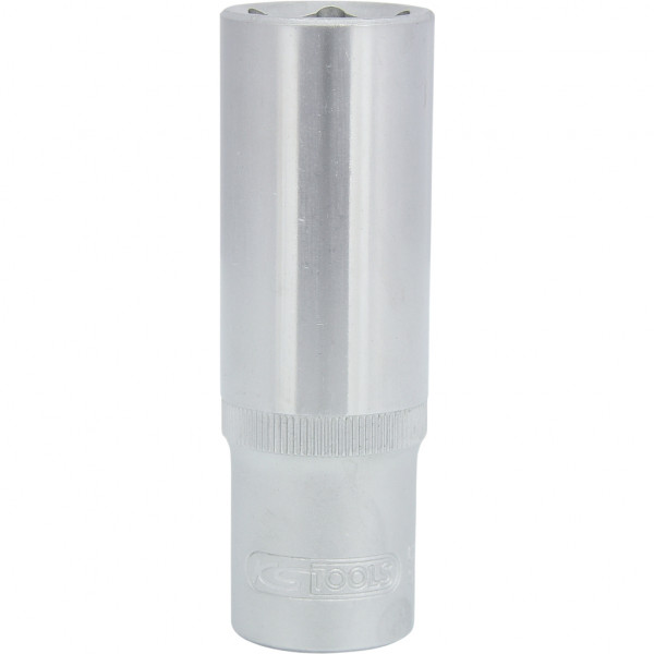 Cap cheie tubulara KS TOOLS 917.1249, antrenor patrat 1/2 inch, deschidere 19 mm, lungime 76 mm, otel crom vanadiu
