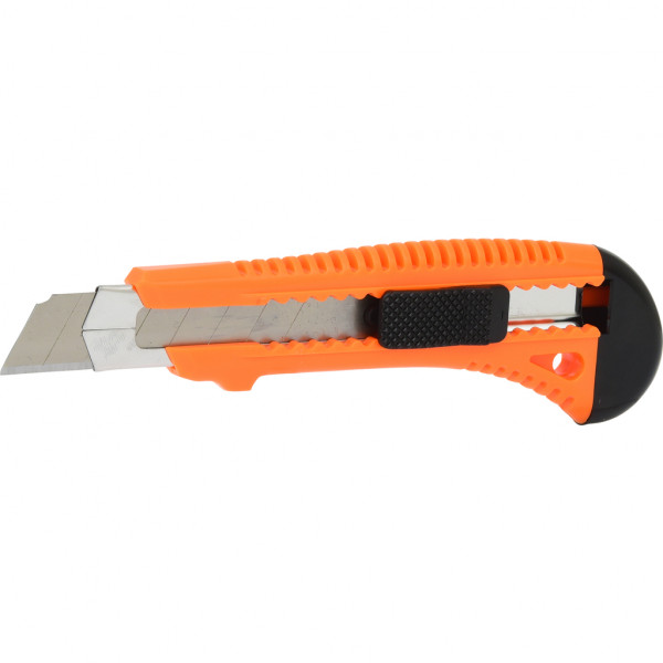 Cutter KS TOOLS 907.2157, lame detasabile, lungime 140 mm, latime lama 18 mm, portocaliu