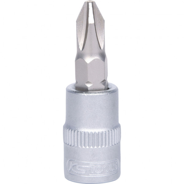 Cap cheie tubulara KS TOOLS 911.1416, antrenor patrat 1/4 inch, profil Phillips PH2, lungime 37 mm, otel crom vanadiu