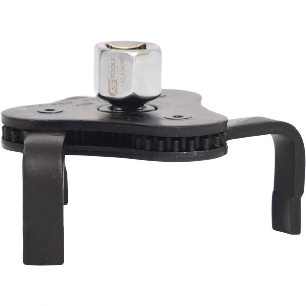 Cheie pentru strangere filtru ulei KS TOOLS 150.9314, diametru compatibil 65-120 mm, cu 3 brate, antrenor 3/8 inch, 1/2 inch