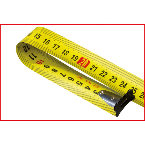 Ruleta cu dispozitiv de blocare KS TOOLS 300.0135, lungime masurata 10 m, latime banda 30 mm, clasa de precizie 2, banda otel, carcasa ABS