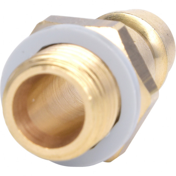 Niplu cu filet exterior KS TOOLS 515.3489, cupla G1/4 inch AG, din alama, marime cheie 17 mm