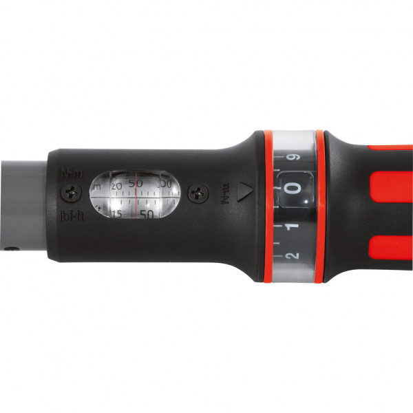 Cheie dinamometrica KS TOOLS 516.6042, domeniu de strangere 40-200 Nm, antrenor patrat 1/2 inch, lungime 500 mm