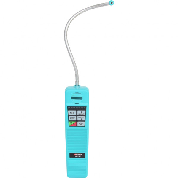Aparat pentru detectie scurgeri instalatie de climatizare KS TOOLS 550.1192, baterii 2 x LR14 1.5 V, sonda flexibila otel inoxidabil, lungime 229 mm