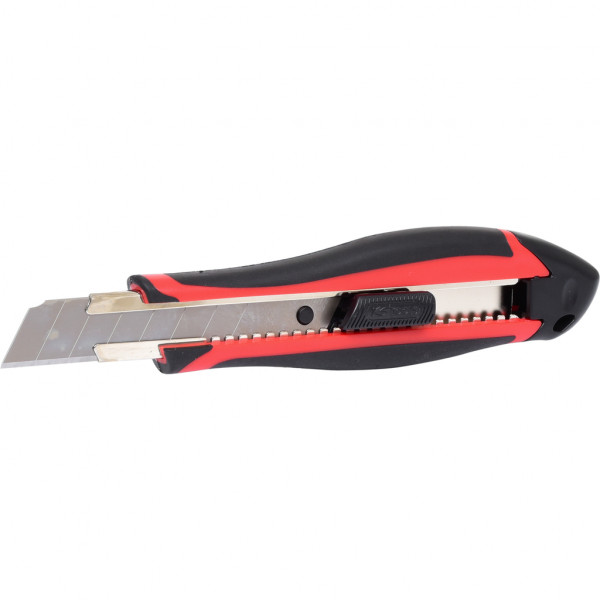Cutter KS TOOLS 907.2135, lame detasabile, lungime 175 mm, latime lama 18 mm, rosu/negru