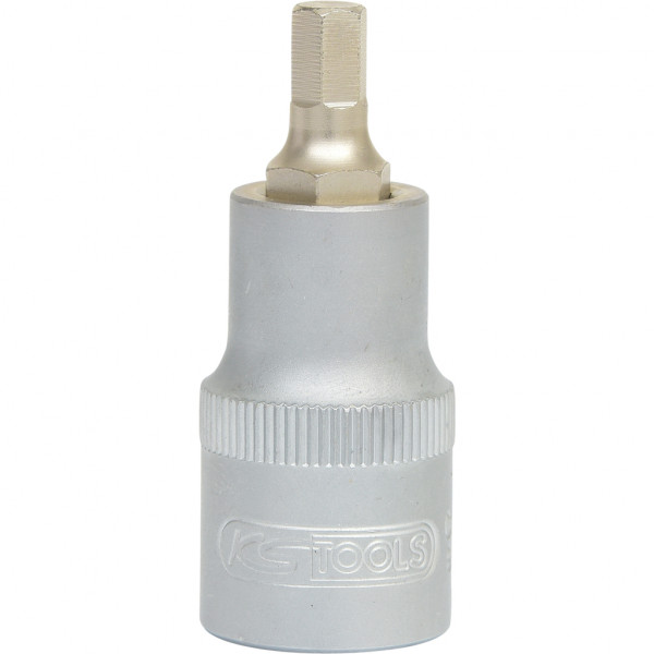 Cap cheie tubulara KS TOOLS 911.1317-E, antrenor patrat 1/2 inch, profil hexagonal, deschidere cheie 17 mm, lungime 55 mm, otel crom vanadiu