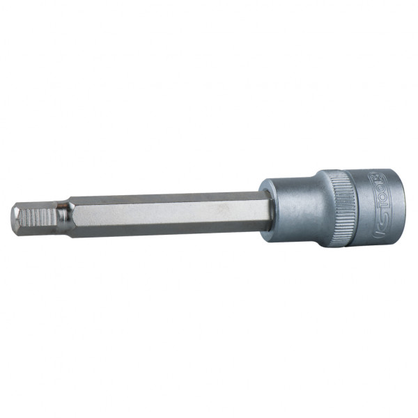 Cap cheie tubulara KS TOOLS 911.1326, antrenor patrat 1/2 inch, profil hexagonal, deschidere cheie 6 mm, lungime 110 mm, otel crom vanadiu