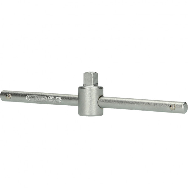 Maner T pentru actionare chei KS TOOLS 911.1425, antrenor patrat culisant 1/4 inch, lungime 110 mm, otel crom vanadiu