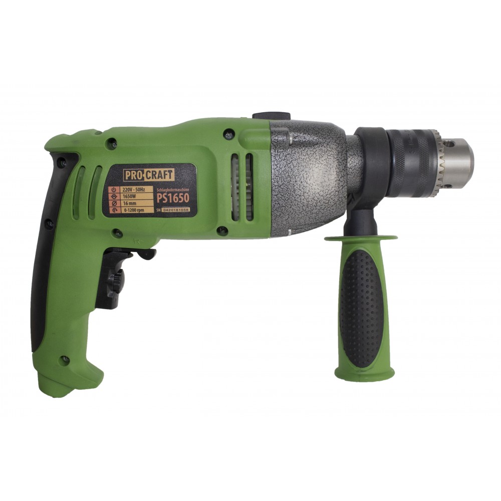 Masina de gaurit cu percutie PROCRAFT PS1650, 1650 W, 16 mm, 3200 rpm