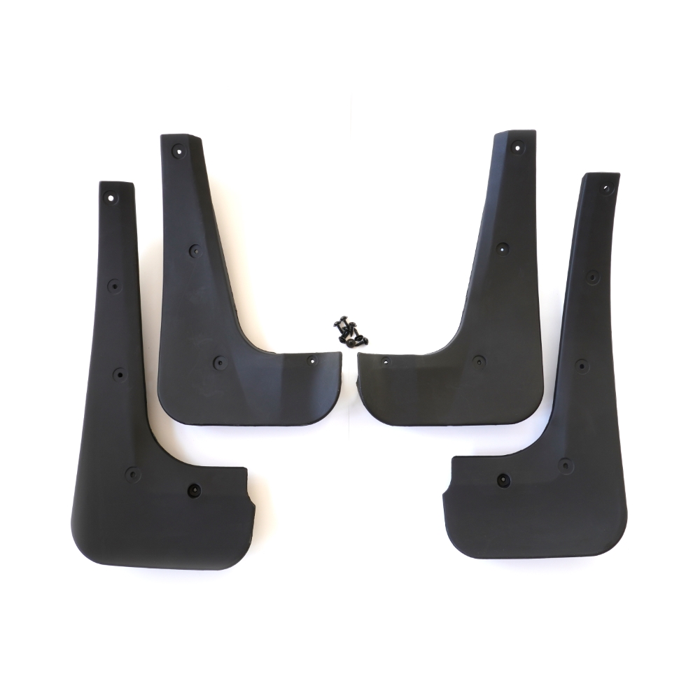 Set 4 aparatori de noroi MEGA DRIVE 51485, din plastic, negru, cu suruburi montaj, pentru BMW X3 E83 2004-2011
