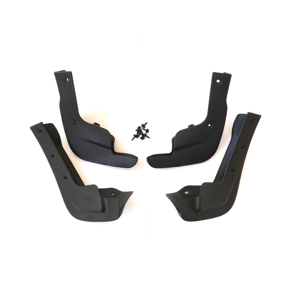 Set 4 aparatori de noroi MEGA DRIVE 51634, din plastic, negru, cu suruburi montaj, pentru Nissan Quasqai II J11 2014-